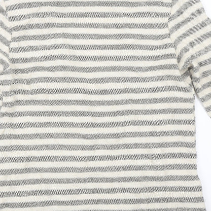 George Womens Beige Striped  Jacket  Size 10