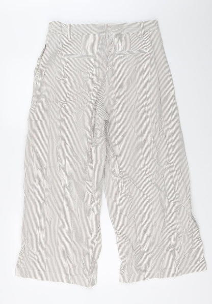 Womens UK Size 12 Marks and Spencer Regular Fit  Ivory Trousers