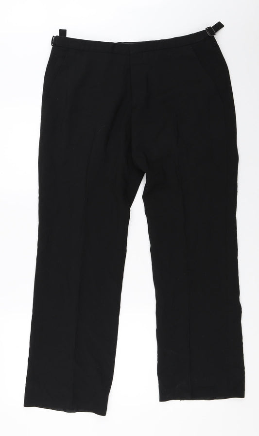 Womens UK Size 32 in Preworn Regular Fit  Black Trousers