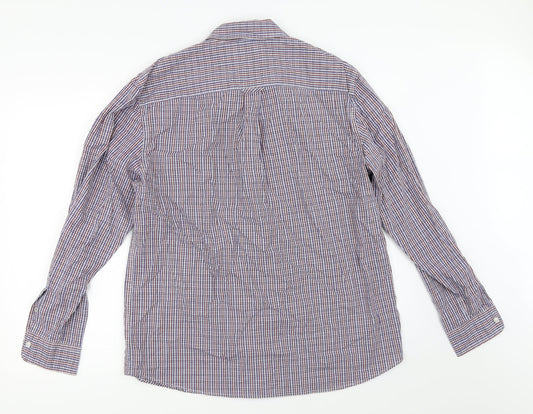 Mens UK Size M Maine New England Blue  Button-Up Long Sleeve Casual Shirt