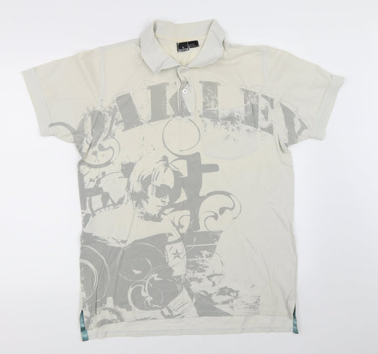 Preworn Mens Ivory    Polo Size L