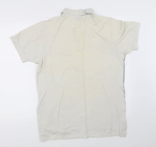 Preworn Mens Ivory    Polo Size L