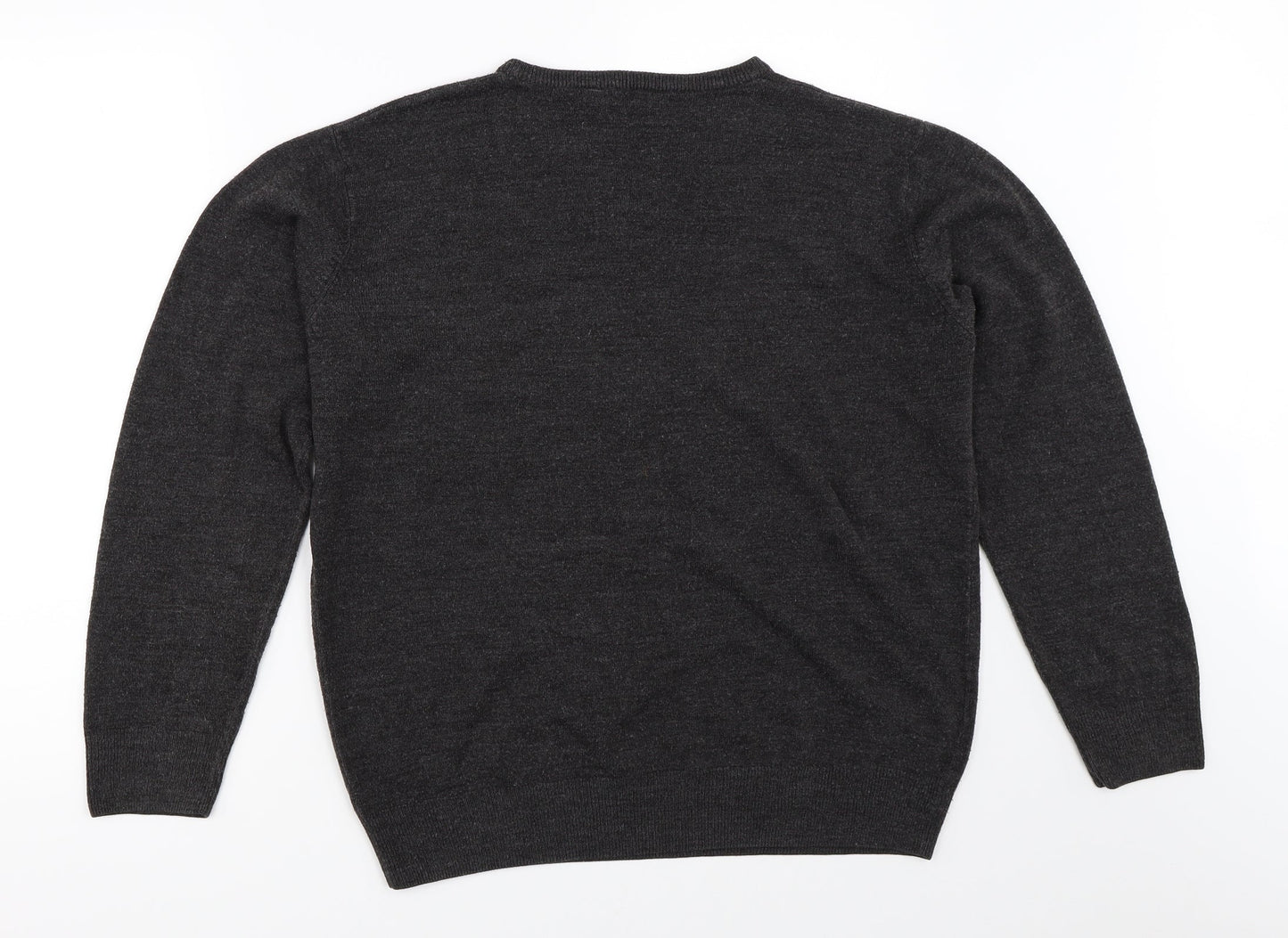 Easy Mens Grey   Pullover Jumper Size L