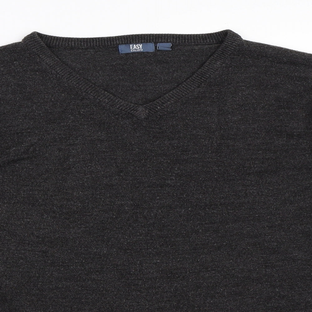 Easy Mens Grey   Pullover Jumper Size L