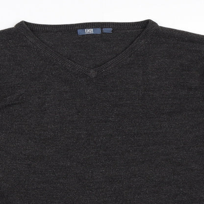 Easy Mens Grey   Pullover Jumper Size L