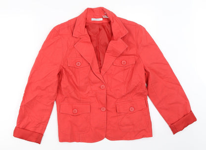 Womens UK Size 12 Preworn Red Jacket
