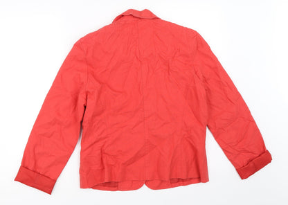 Womens UK Size 12 Preworn Red Jacket