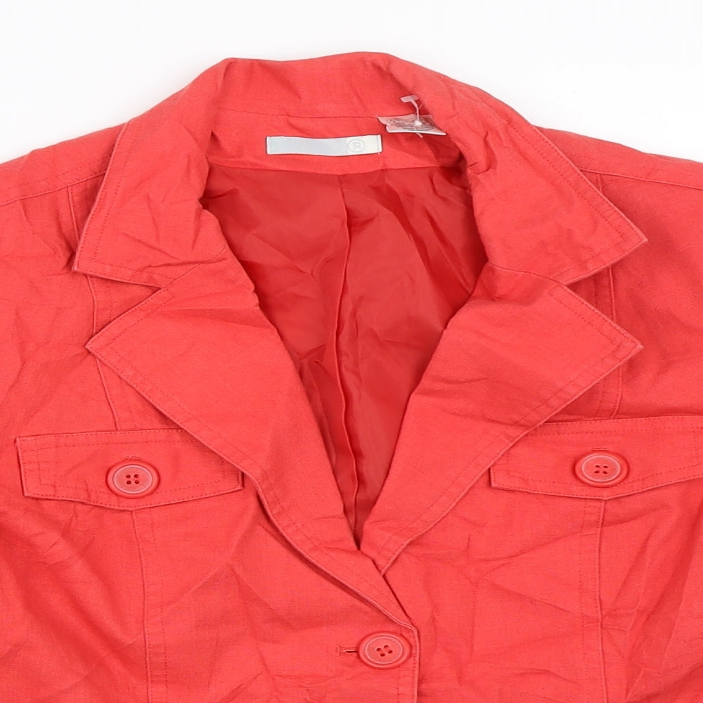 Womens UK Size 12 Preworn Red Jacket