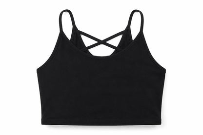 Womens UK Size 8 Select Black Cropped Tank
