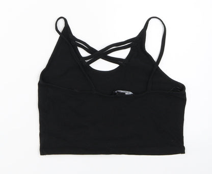 Womens UK Size 8 Select Black Cropped Tank