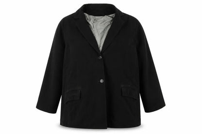 Womens UK Size 16 essence Black Overcoat
