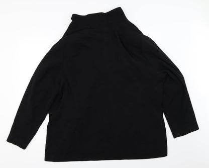 essence Womens Black   Overcoat Coat Size 16