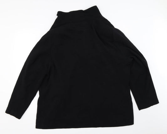 essence Womens Black   Overcoat Coat Size 16