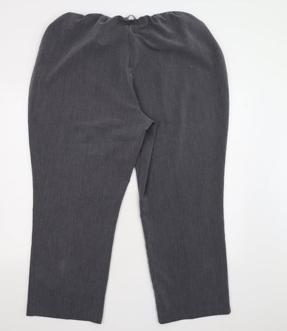 BM Collection Womens Grey   Trousers  Size 20 L27 in