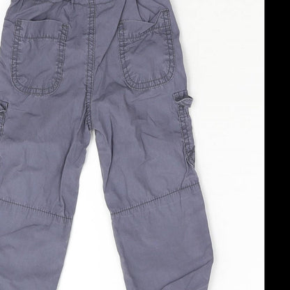 George Baby Grey   Cargo Trousers Size 9-12 Months