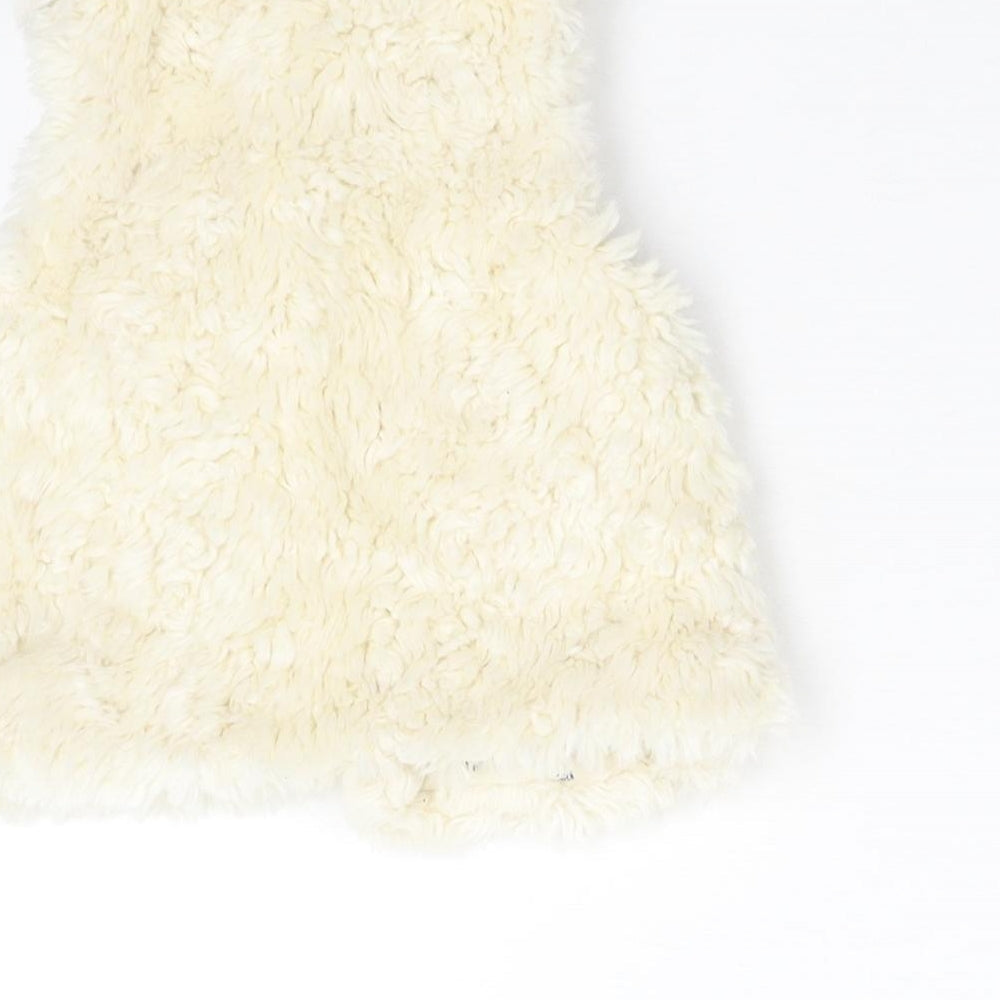 Dunnes Girls Ivory  Fleece Gilet Waistcoat Size 2-3 Years