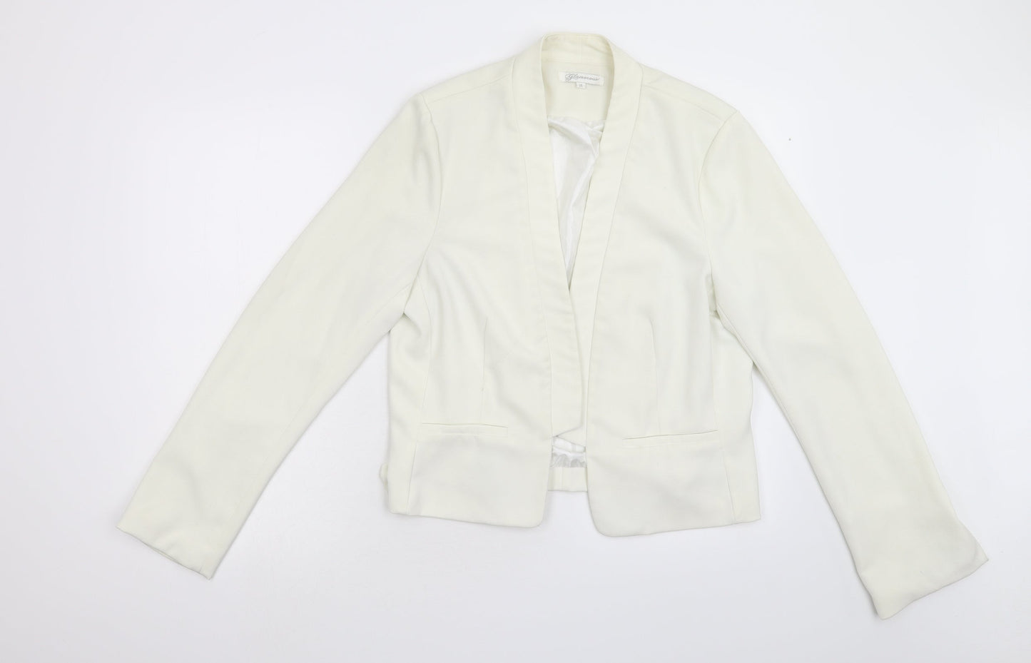 Glamorous Womens Ivory   Jacket Blazer Size 14
