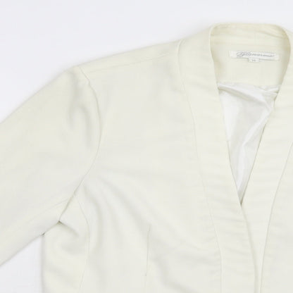 Glamorous Womens Ivory   Jacket Blazer Size 14