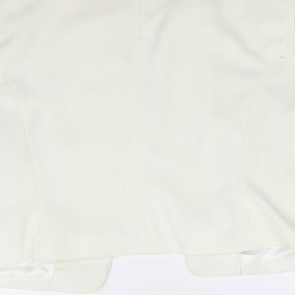 Glamorous Womens Ivory   Jacket Blazer Size 14