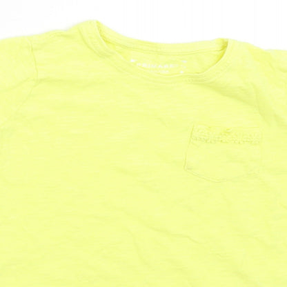 Primark Girls Yellow   Basic T-Shirt Size 4-5 Years