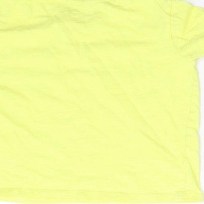 Primark Girls Yellow   Basic T-Shirt Size 4-5 Years