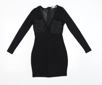 Who I Am Womens Black   Bodycon  Size 8