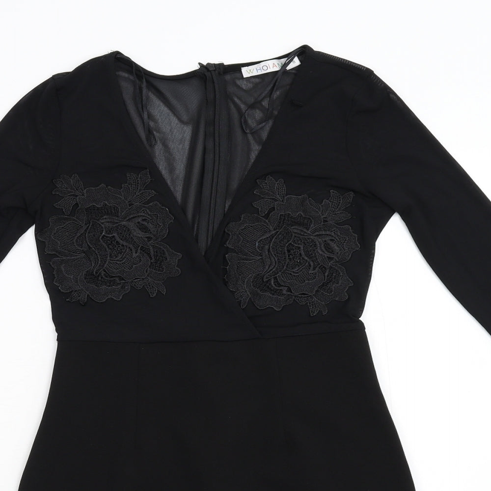 Who I Am Womens Black   Bodycon  Size 8