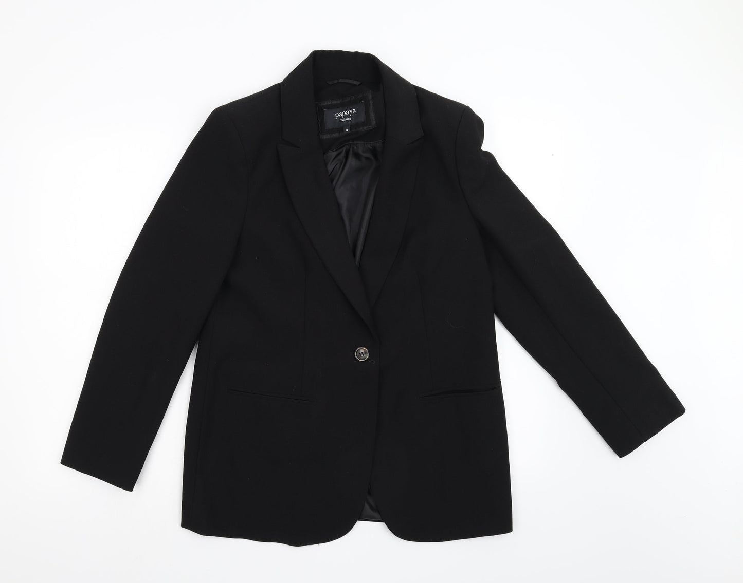 Papaya Womens Black   Jacket Blazer Size 12