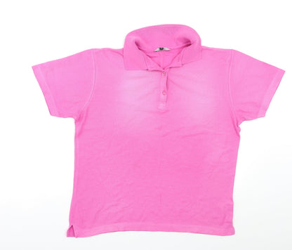 Dunnes Mens Pink    Polo Size L
