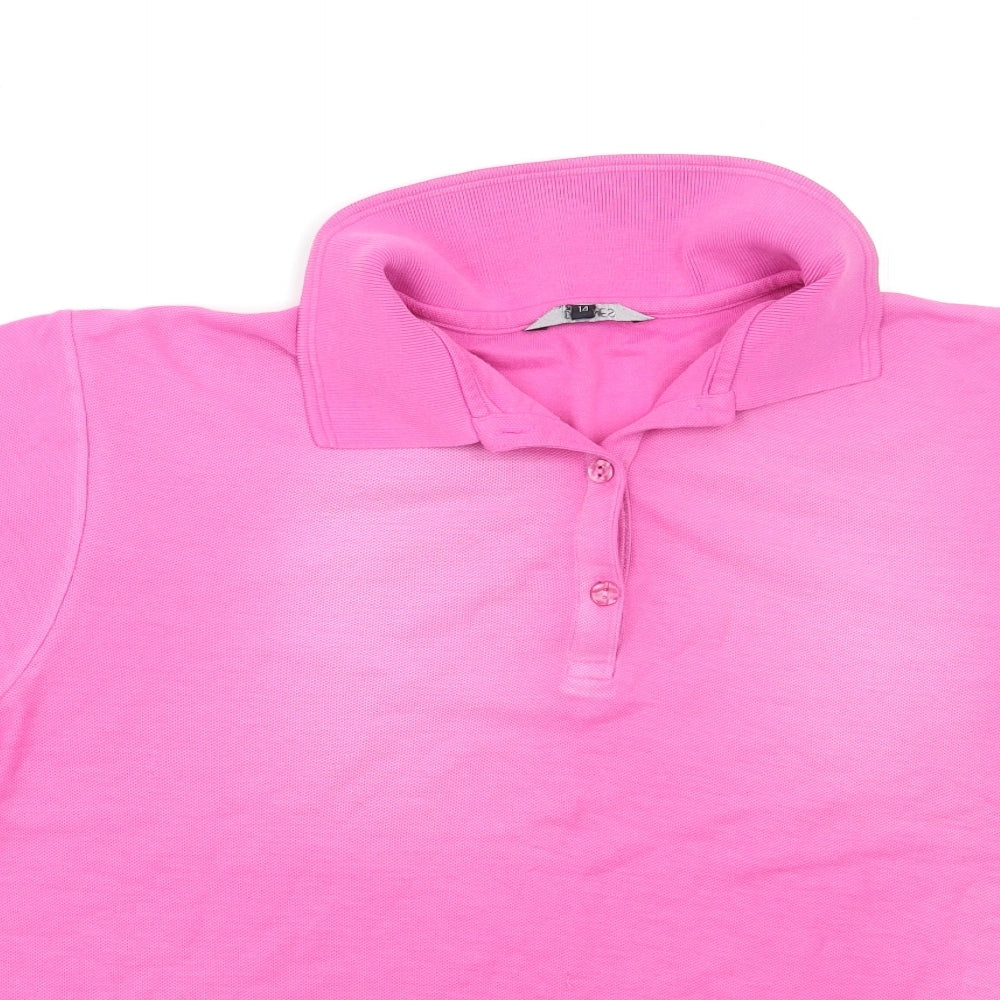 Dunnes Mens Pink    Polo Size L