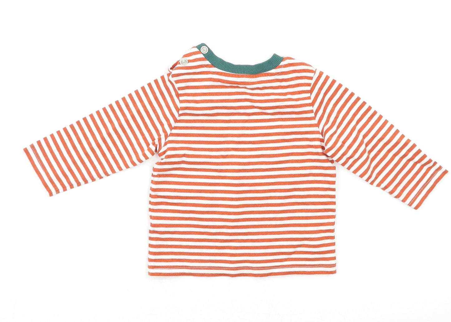 Nutmeg Baby Red Striped  Pullover T-Shirt Size 3-6 Months
