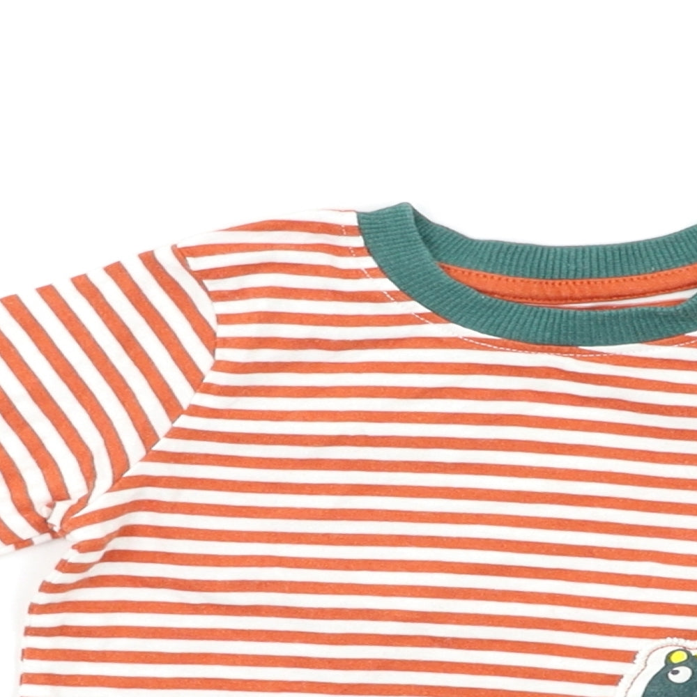 Nutmeg Baby Red Striped  Pullover T-Shirt Size 3-6 Months