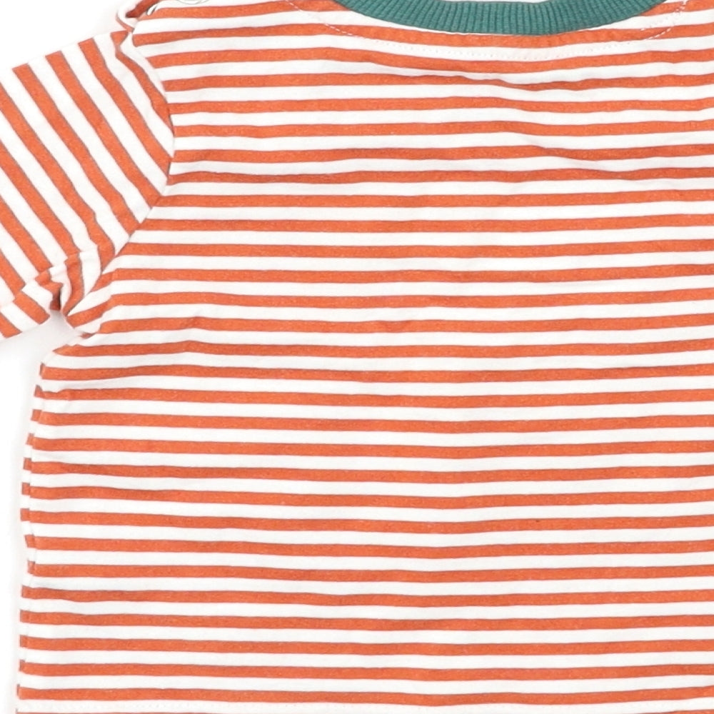 Nutmeg Baby Red Striped  Pullover T-Shirt Size 3-6 Months