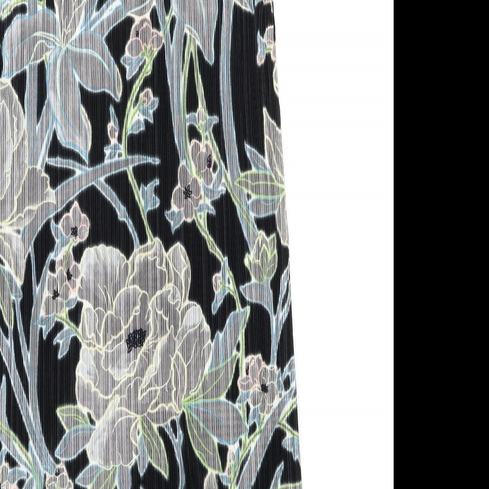 Topshop Womens Multicoloured Floral  Tank Dress  Size 8