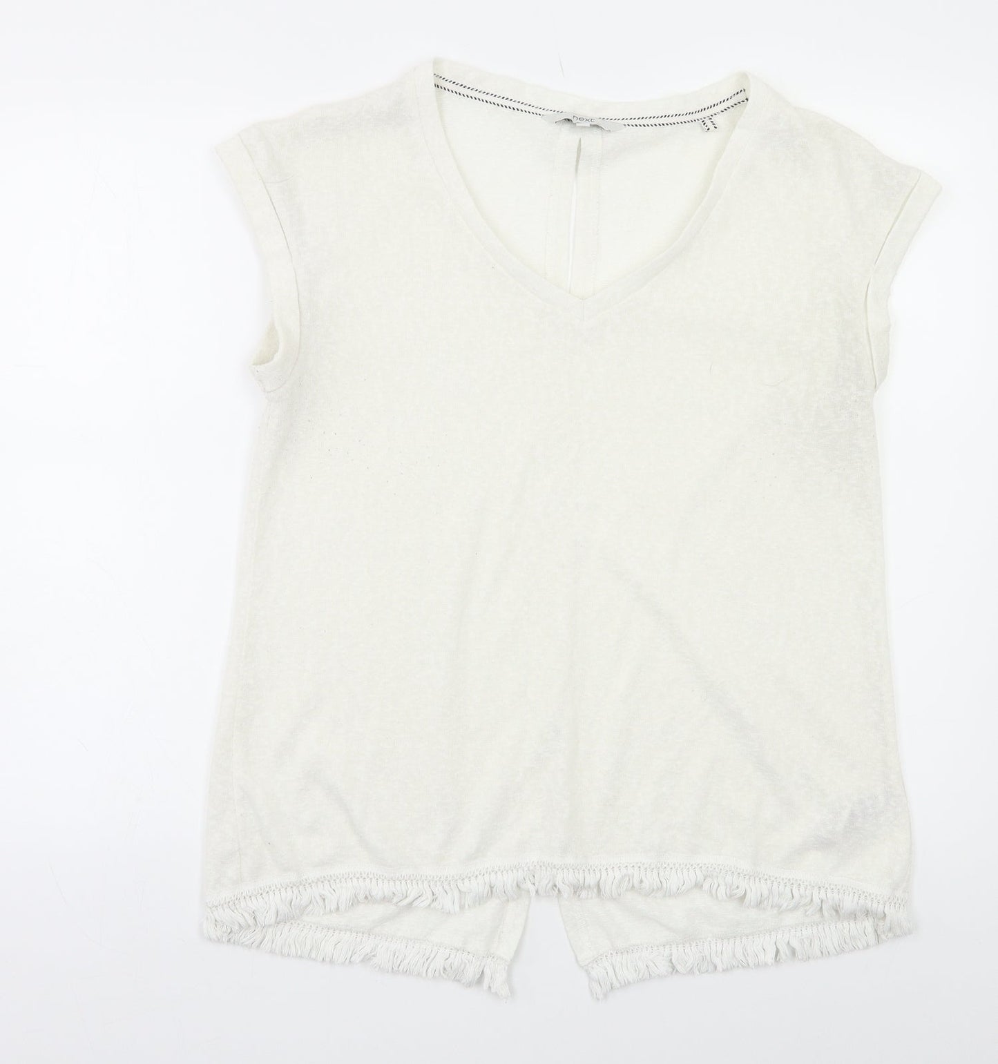Womens UK Size 12 NEXT White Basic Tank