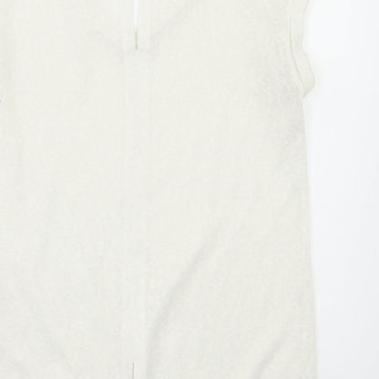 Womens UK Size 12 NEXT White Basic Tank