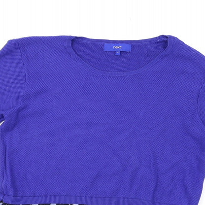Womens UK Size 12 NEXT Blue Basic Blouse