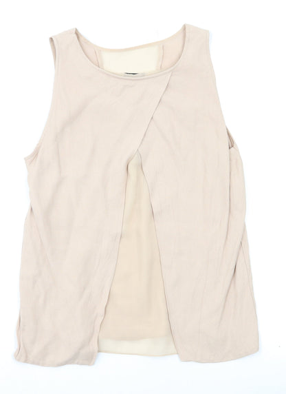 River Island Womens Beige   Basic T-Shirt Size 12