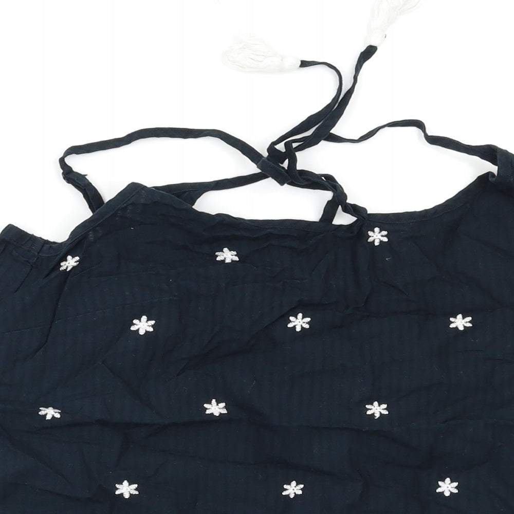 Womens UK Size S Preworn Black Camisole Blouse