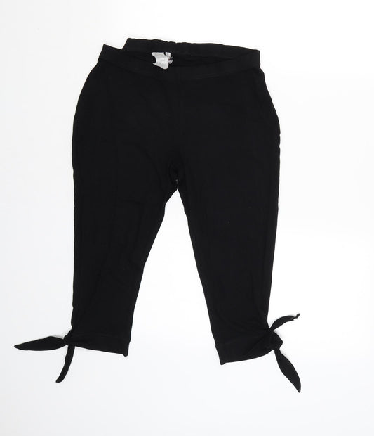 Womens UK Size 12 Essentials Regular Fit Jegging Black Trousers