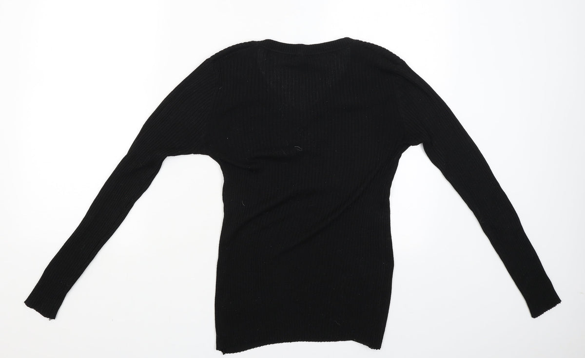 RT Womens Black   Pullover Jumper Size L