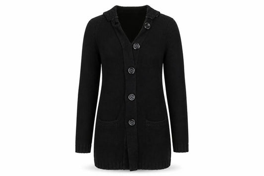 RESERVED Womens Black   Cardigan Jumper Size L