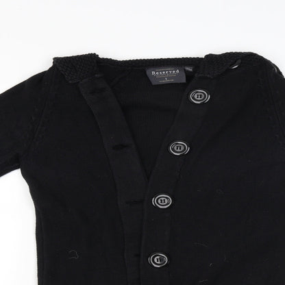 RESERVED Womens Black   Cardigan Jumper Size L