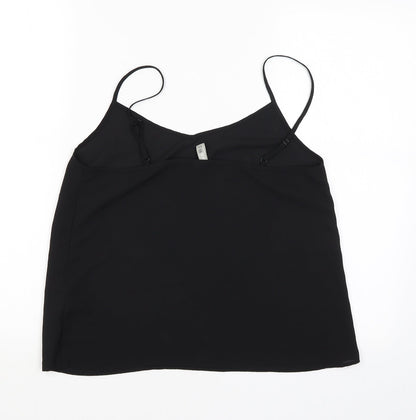 Womens UK Size 10 ASOS Black Camisole Blouse