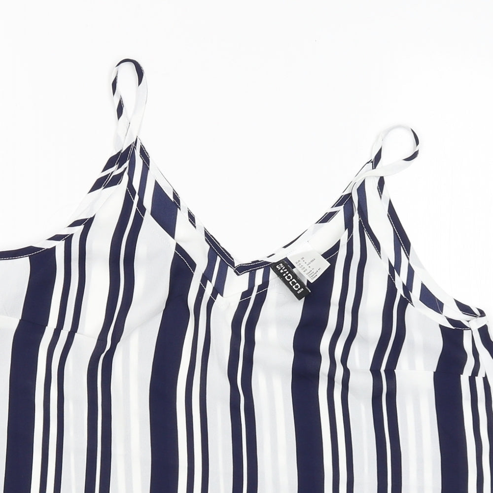 Womens UK Size 10 Divided Blue Camisole Blouse
