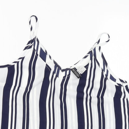 Womens UK Size 10 Divided Blue Camisole Blouse