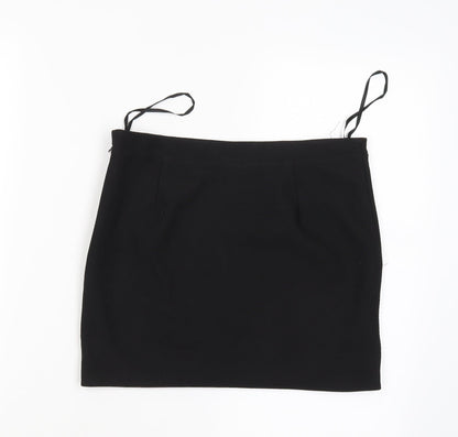 Lely Wood Womens Black   Cropped Blouse Size S  - studded