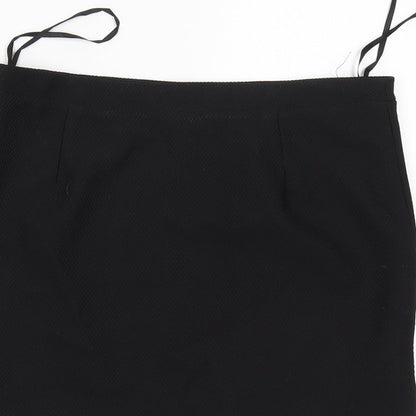 Lely Wood Womens Black   Cropped Blouse Size S  - studded