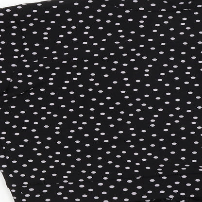 Boohoo Womens Black   Cropped Blouse Size 6