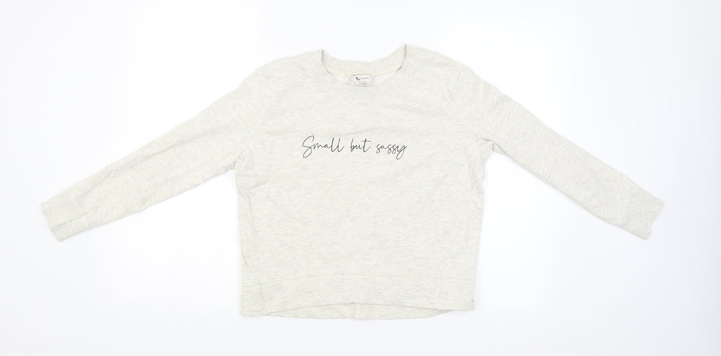 TU Womens White   Pullover Jumper Size 6